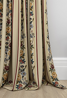 Jennys Stripe, Merlot - Made to Measure Curtains